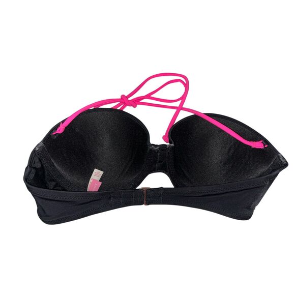 Victoria's Secret Black and Pink Bikini Top - Picture 2 of 4
